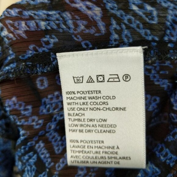 Urban Outfitters Ecote Sheer Blue Black Half Button Down Keyhole Tank Top XS - Picture 7 of 7